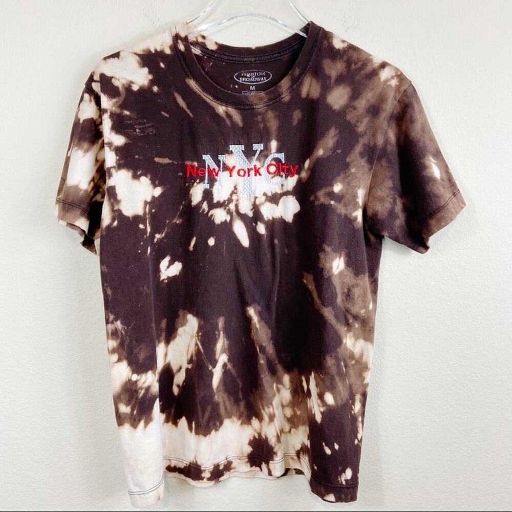 NYC Travel Tee Custom Bleached Sz M